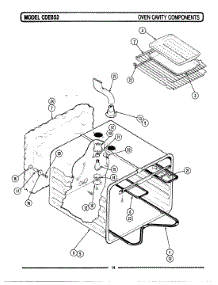 11 - Oven Cavity & Components parts for Maytag Range CDE852 from AppliancePartsPros.com