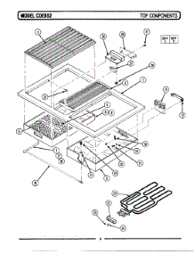 13 - Top Assembly parts for Maytag Range CDE852 from AppliancePartsPros.com