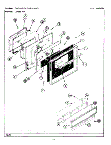 05 - Door / Access Panel parts for Maytag Range CDE8520ACB from AppliancePartsPros.com