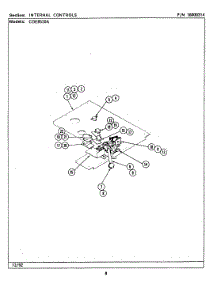 06 - Internal Controls parts for Maytag Range CDE8520ACB from AppliancePartsPros.com
