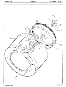 02 - Cylinder & Drive parts for Crosley Dryer CDE8630 from AppliancePartsPros.com