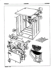 03 - Exterior (Orig. Rev. A) parts for Crosley Dryer CDG20M6 from AppliancePartsPros.com