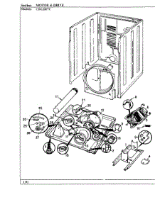 03 - Motor & Drive parts for Crosley Dryer CDG20P7AC from AppliancePartsPros.com