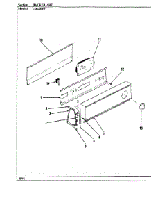 02 - Control Panel parts for Crosley Dryer CDG20P7W from AppliancePartsPros.com
