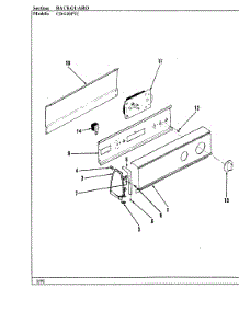 02 - Control Panel parts for Crosley Dryer CDG20P7WC from AppliancePartsPros.com
