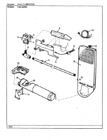 03 - Gas Carrying parts for Crosley Dryer CDG20P8AC from AppliancePartsPros.com