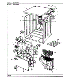 03 - Exterior (Cdg20p8d) parts for Crosley Dryer CDG20P8D from AppliancePartsPros.com