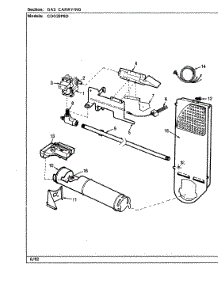 04 - Gas Carrying (Cdg20p8d) parts for Crosley Dryer CDG20P8D from AppliancePartsPros.com