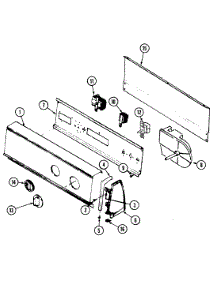 02 - Control Panel (Orig. Rev. A-D) parts for Crosley Dryer CDG20P8W from AppliancePartsPros.com
