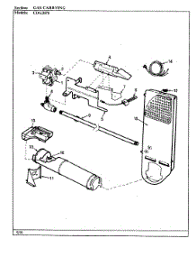 07 - Gas Carrying (Orig. Rev. A-D) parts for Crosley Dryer CDG20P8W from AppliancePartsPros.com