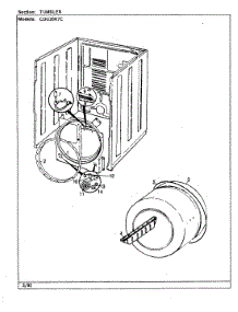 05 - Tumbler parts for Crosley Dryer CDG20R7AC from AppliancePartsPros.com