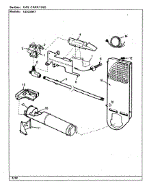 04 - Gas Carrying parts for Crosley Dryer CDG20R7W from AppliancePartsPros.com