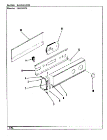 02 - Control Panel parts for Crosley Dryer CDG20R7WC from AppliancePartsPros.com