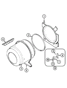 06 - Tumbler parts for Crosley Dryer CDG22B6V from AppliancePartsPros.com