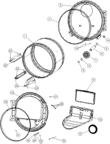 05 - Tumbler parts for Crosley Dryer CDG4205AWJ from AppliancePartsPros.com