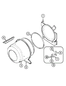 07 - Tumbler Cde / Cdg6000q parts for Crosley Dryer CDG6000Q from AppliancePartsPros.com