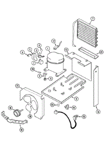02 - System & Chassis parts for Crosley Dehumidifier CDH15M from AppliancePartsPros.com