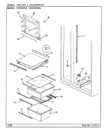 05 - Shelves & Accessories parts for Maytag Refrigerator CDNS20V8 / CR07A from AppliancePartsPros.com