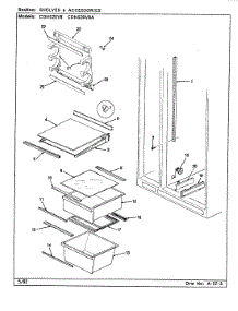 03 - Fresh Food Compartment parts for Maytag Refrigerator CDNS20V8A / CR08A from AppliancePartsPros.com