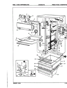 02 - Fresh Food Compartment parts for Maytag Refrigerator CDNS22T9H / 8L07A from AppliancePartsPros.com
