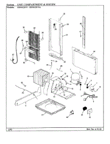 08 - Unit Compartment & System parts for Maytag Refrigerator CDNS22V9 / CR35A from AppliancePartsPros.com