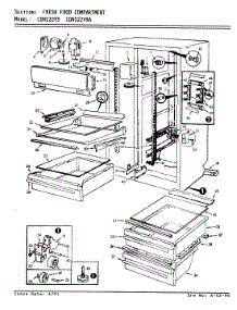 03 - Fresh Food Compartment parts for Maytag Refrigerator CDNS22V9 / BR35A from AppliancePartsPros.com