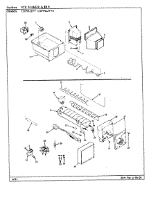 06 - Ice Maker & Bin parts for Maytag Refrigerator CDNS22V9A / BR36F from AppliancePartsPros.com