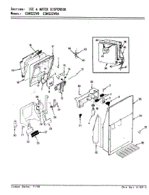 05 - Ice & Water Dispenser parts for Maytag Refrigerator CDNS22V9A / BR36A from AppliancePartsPros.com