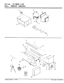 06 - Ice Maker & Bin parts for Maytag Refrigerator CDNS22V9A / BR36A from AppliancePartsPros.com