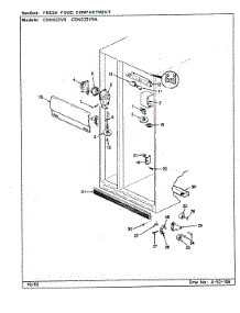 03 - Fresh Food Compartment parts for Maytag Refrigerator CDNS22V9A / CR38A from AppliancePartsPros.com