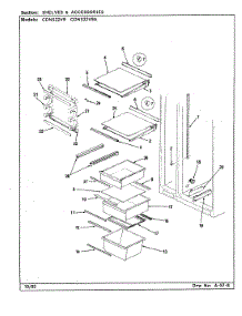 07 - Shelves & Accessories parts for Maytag Refrigerator CDNS22V9A / CR38A from AppliancePartsPros.com