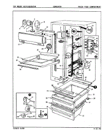 02 - Fresh Food Compartment parts for Maytag Refrigerator CDNS24T9 / 8L08B from AppliancePartsPros.com