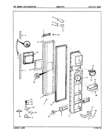 02 - Freezer Door parts for Maytag Refrigerator CDNS24T9A / 8L08B from AppliancePartsPros.com
