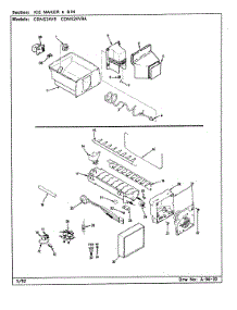 06 - Ice Maker & Bin parts for Maytag Refrigerator CDNS24V9 / CR85A from AppliancePartsPros.com