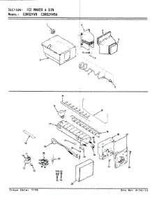 06 - Ice Maker & Bin parts for Maytag Refrigerator CDNS24V9 / BR86C from AppliancePartsPros.com