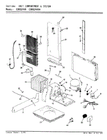 07 - Unit Compartment & System parts for Maytag Refrigerator CDNS24V9 / BR86C from AppliancePartsPros.com