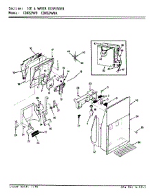 05 - Ice & Water Dispenser parts for Maytag Refrigerator CDNS24V9 / BR86A from AppliancePartsPros.com