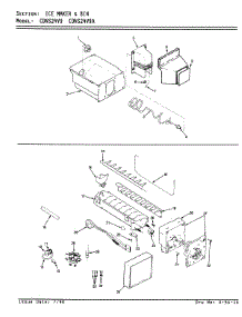 06 - Ice Maker & Bin parts for Maytag Refrigerator CDNS24V9 / BR86A from AppliancePartsPros.com