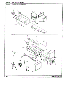 04 - Ice Maker & Bin parts for Maytag Refrigerator CDNS24V9 / BR85F from AppliancePartsPros.com