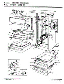 02 - Fresh Food Compartment parts for Maytag Refrigerator CDNS24V9 / AR85A from AppliancePartsPros.com
