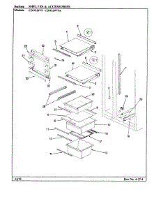 05 - Shelves & Accessories parts for Maytag Refrigerator CDNS24V9 / BR85E from AppliancePartsPros.com