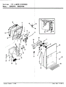 05 - Ice & Water Dispenser parts for Maytag Refrigerator CDNS24V9A / BR85C from AppliancePartsPros.com