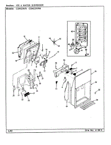 05 - Ice & Water Dispenser parts for Maytag Refrigerator CDNS24V9A / CR86A from AppliancePartsPros.com