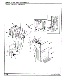 03 - Ice & Water Dispenser parts for Maytag Refrigerator CDNS24V9A / BR86F from AppliancePartsPros.com