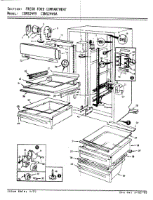 03 - Fresh Food Compartment parts for Maytag Refrigerator CDNS24V9A / BR86C from AppliancePartsPros.com