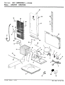 07 - Unit Compartment & System parts for Maytag Refrigerator CDNS24V9A / BR85A from AppliancePartsPros.com