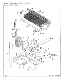 04 - Unit Compartment & System parts for Maytag Refrigerator CDNT18V9 / AC44A from AppliancePartsPros.com