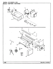 06 - Ice Maker & Bin parts for Maytag Refrigerator CDNT18V9A / CC48A from AppliancePartsPros.com