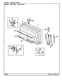 02 - Freezer Door parts for Maytag Refrigerator CDNT18V9A / BC48C from AppliancePartsPros.com
