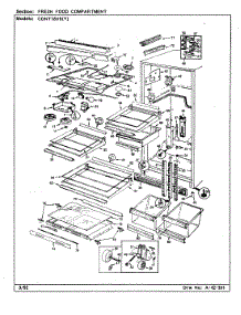 03 - Fresh Food Compartment parts for Maytag Refrigerator CDNT18V9A / BC48A from AppliancePartsPros.com